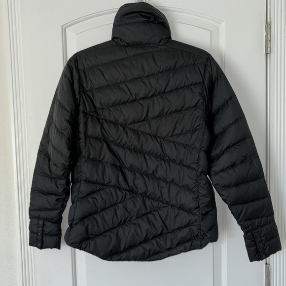 NAU down puffer jacket snap front shacket M black - Picture 4 of 8